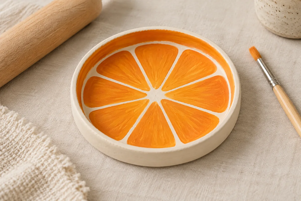 AI-generated concept of a little citrus dish for everyday treasures